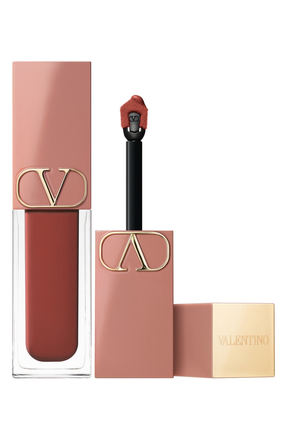 Valentino Beauty — Liquirosso — Couleur liquide mate lèvres & joues (148R Drop The Nude)