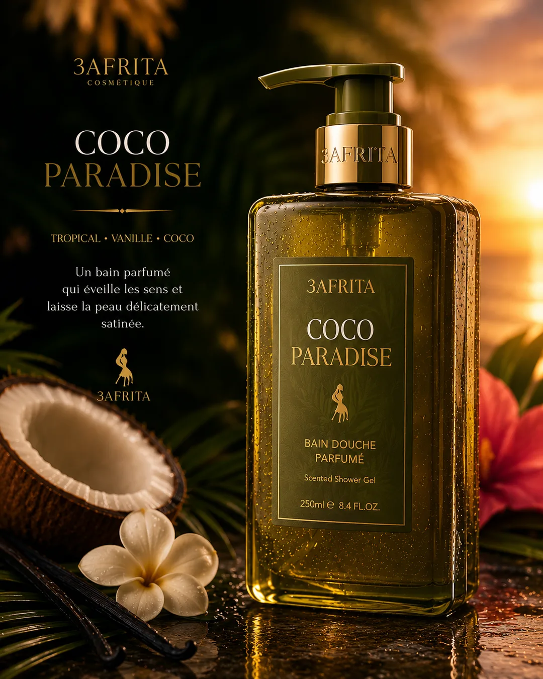 Bain douche Coco Paradise 3AFRITA