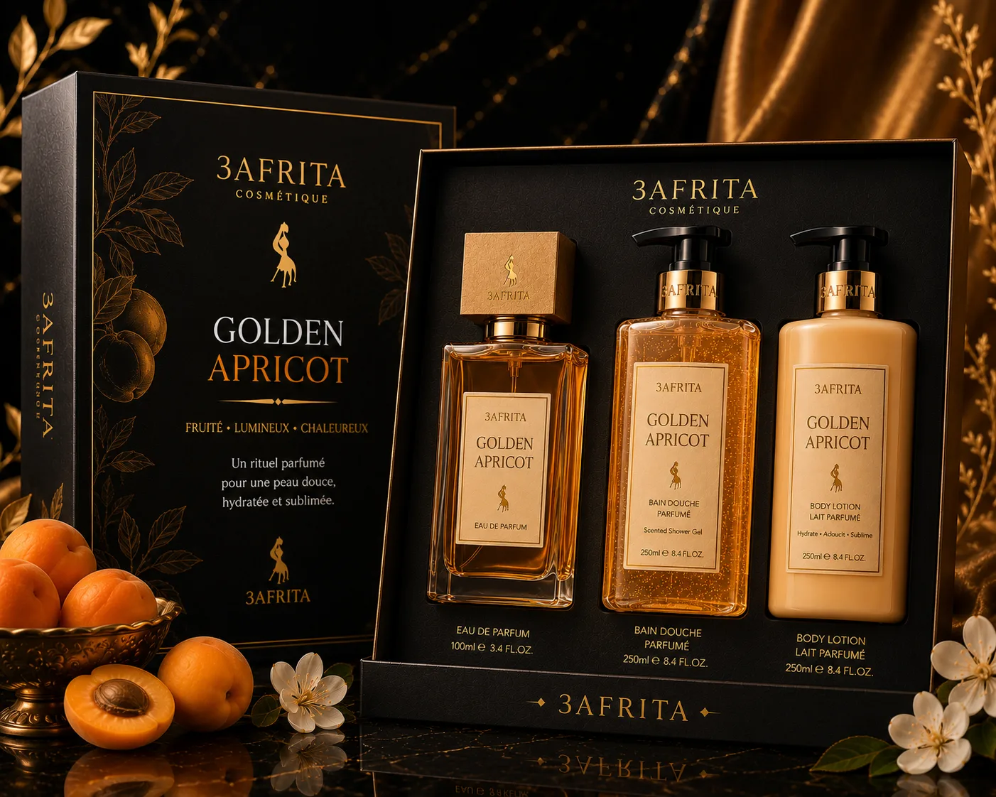 Coffret Golden Apricot 3AFRITA