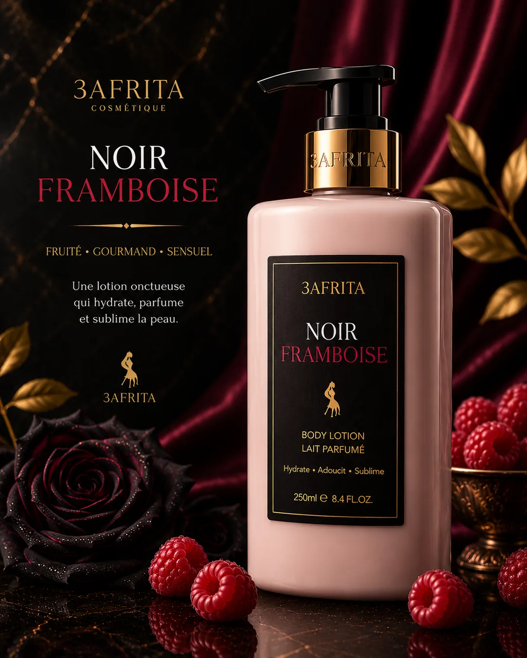 Body lotion Noir Framboise 3AFRITA