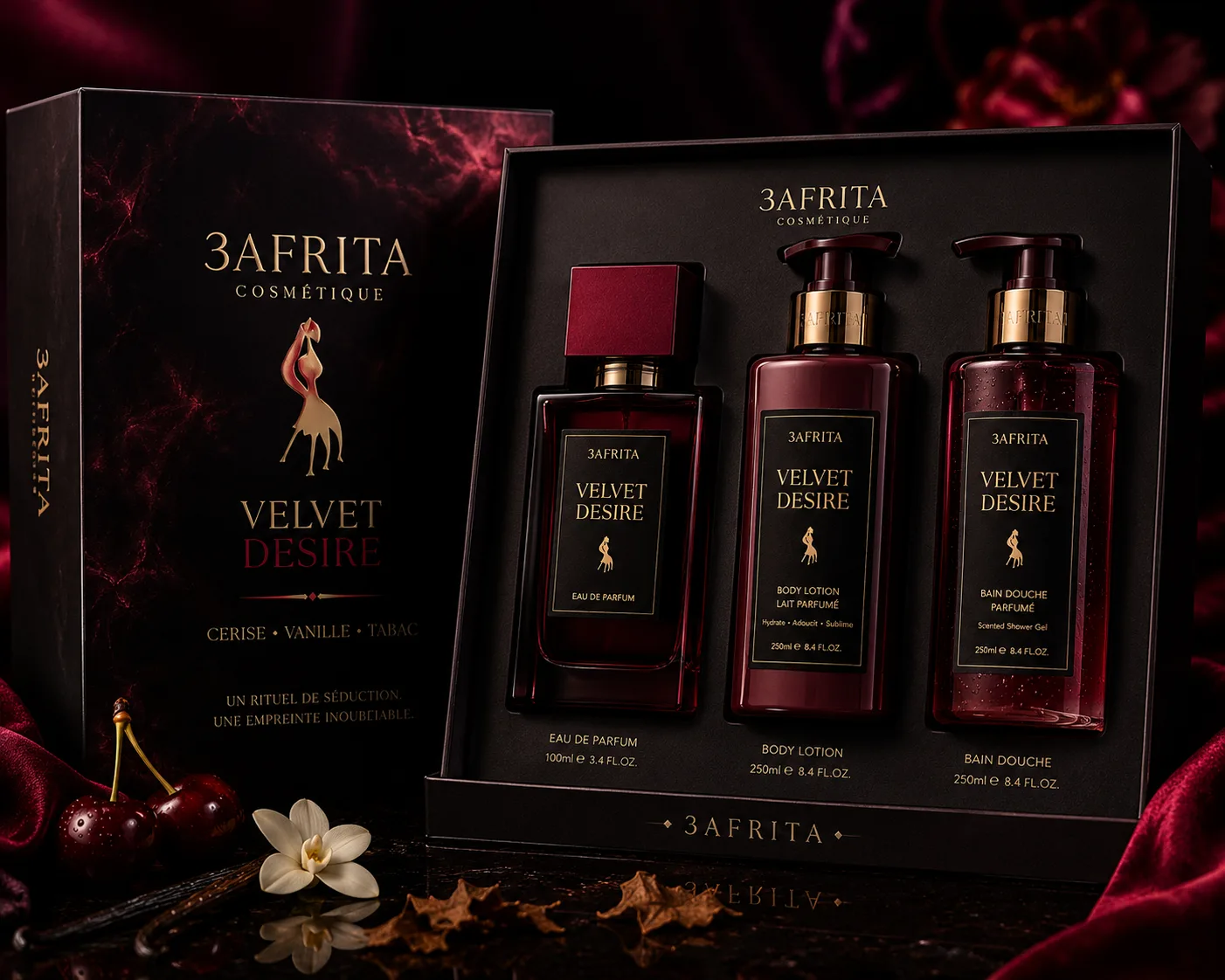 Coffret Velvet Desire 3AFRITA
